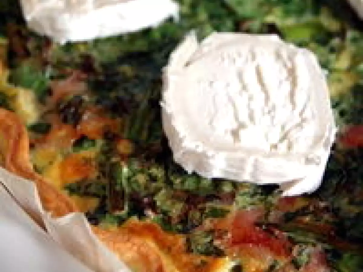 Tarte échalotes confites & asperges vertes... - photo 3