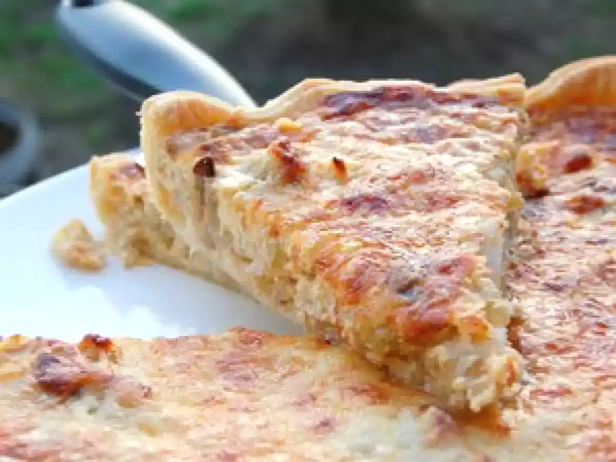 Tarte endives & saumon fumé