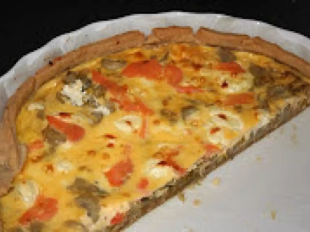 Tarte endives truite fumée et feta.