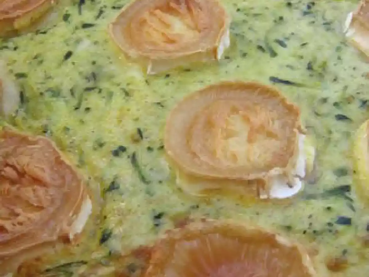 Tarte épaisse courgettes - chèvre