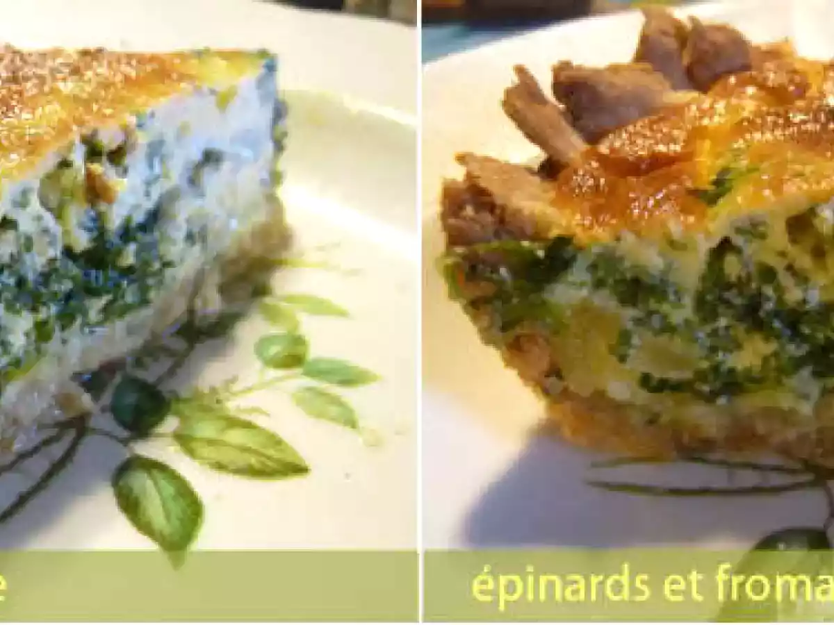 Tarte épinards et fromage frais