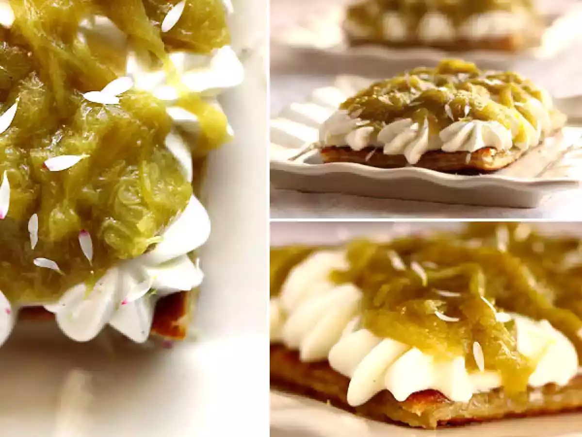 Tarte express à la compote de rhubarbe et à la chantilly vanillée - photo 2