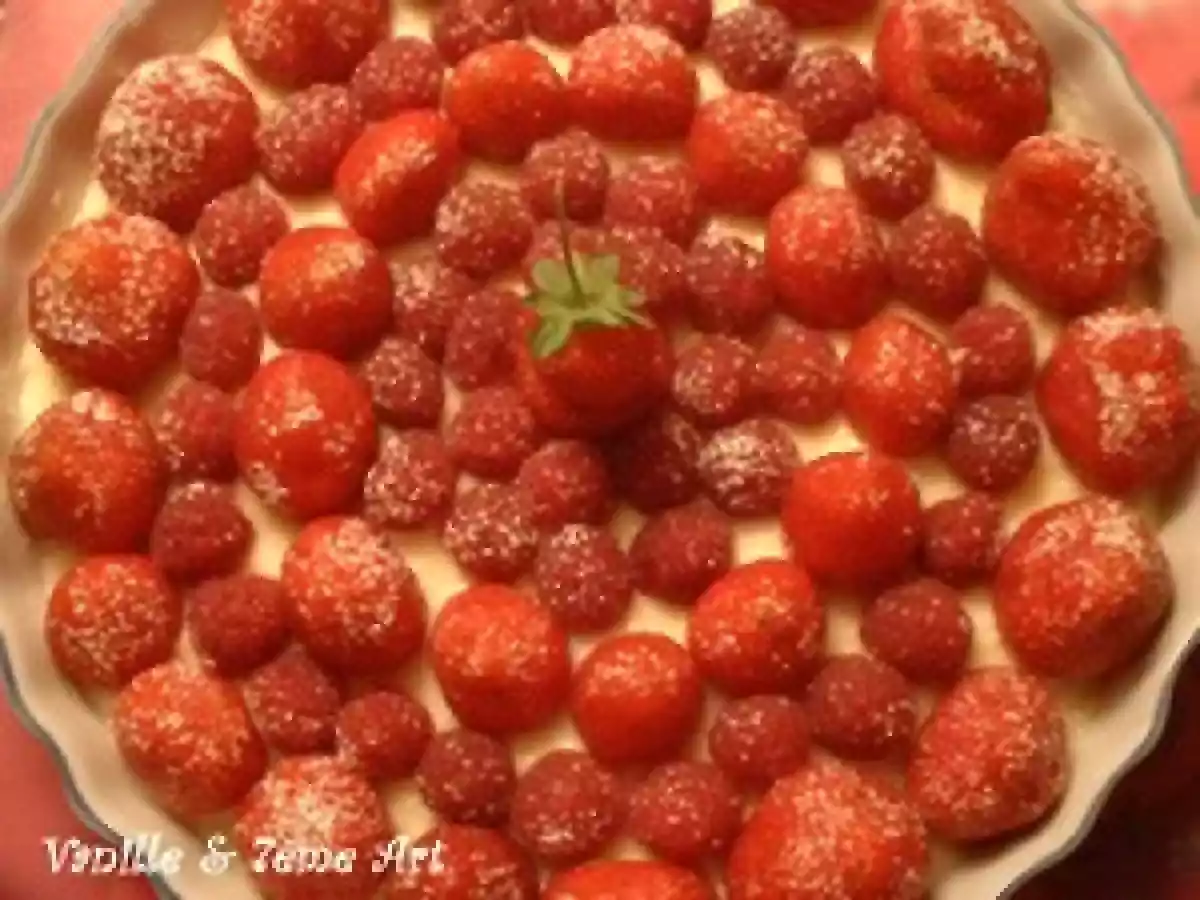 Tarte Express Fraises-Framboises au Mascarpone
