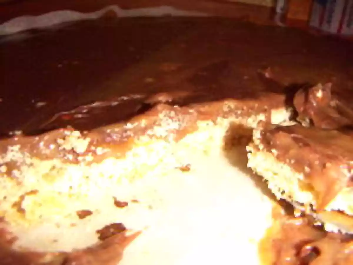 Tarte façon twix et son miroir au toblerone