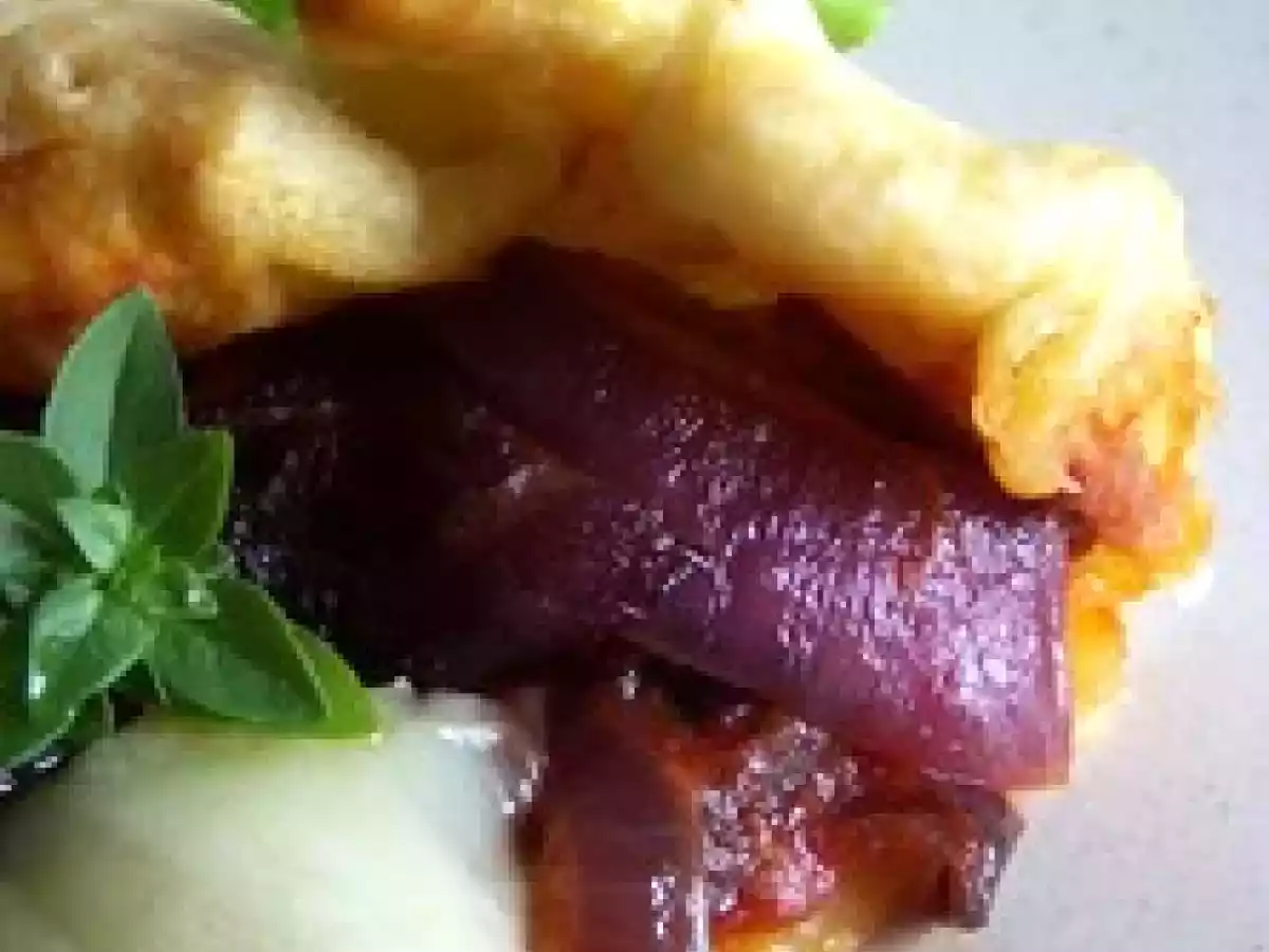 Tarte feuilletée aux oignons rouges & Cabécou - photo 3