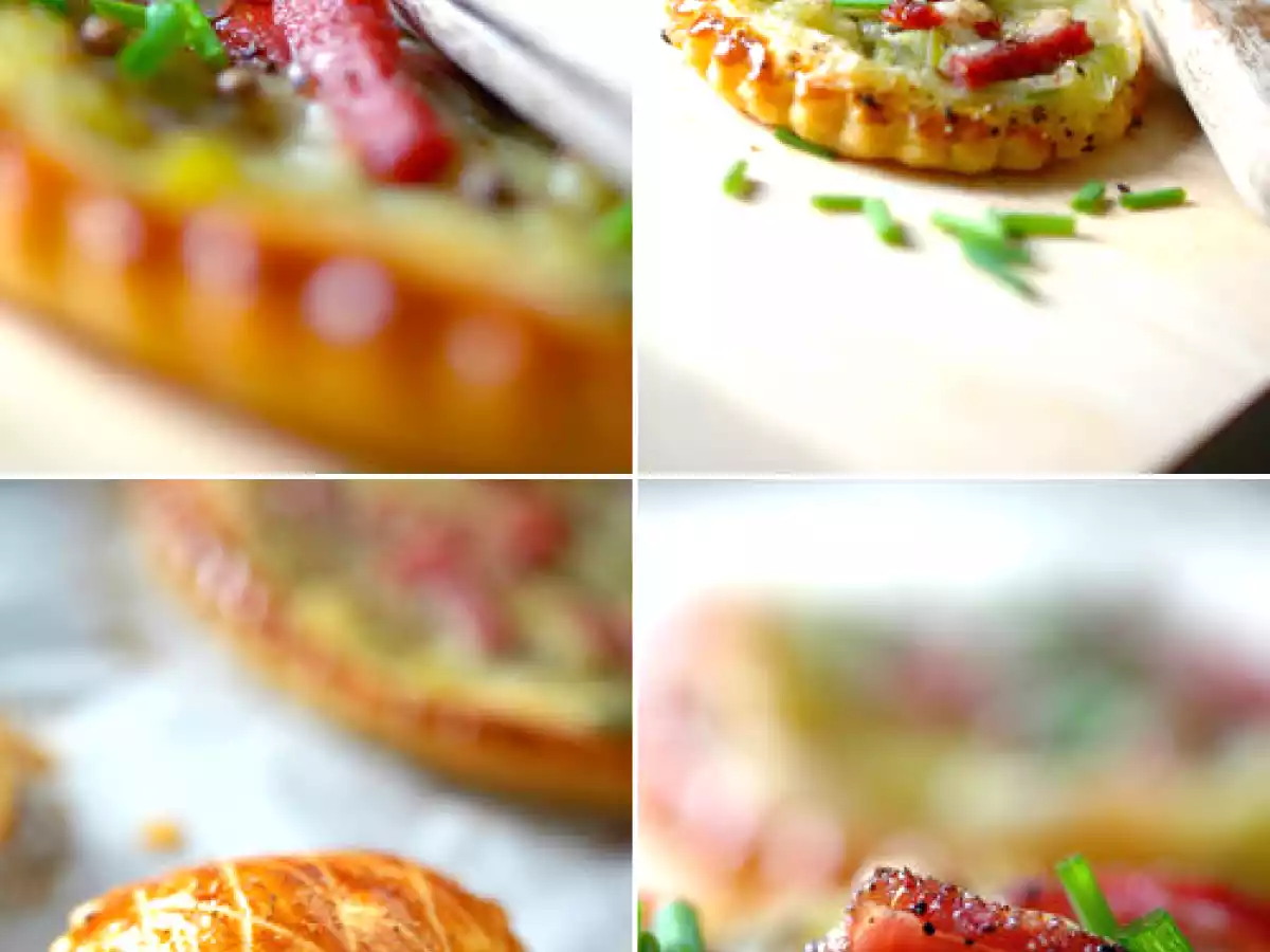 Tarte feuilletée aux poireaux, Comté et bacon - photo 2