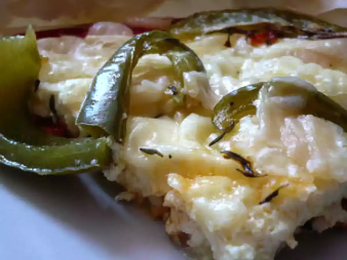 Tarte filo aux trois poivrons