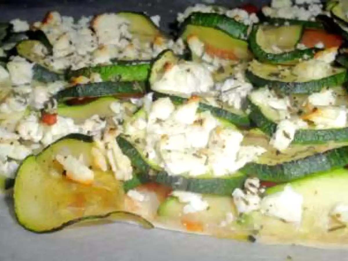 Tarte filo croustillante courgettes tomates et feta