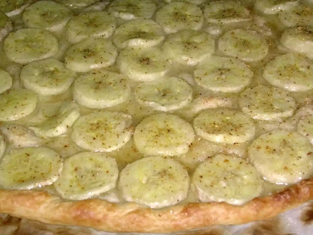 Tarte fine à la banane et au sucre de clémentines