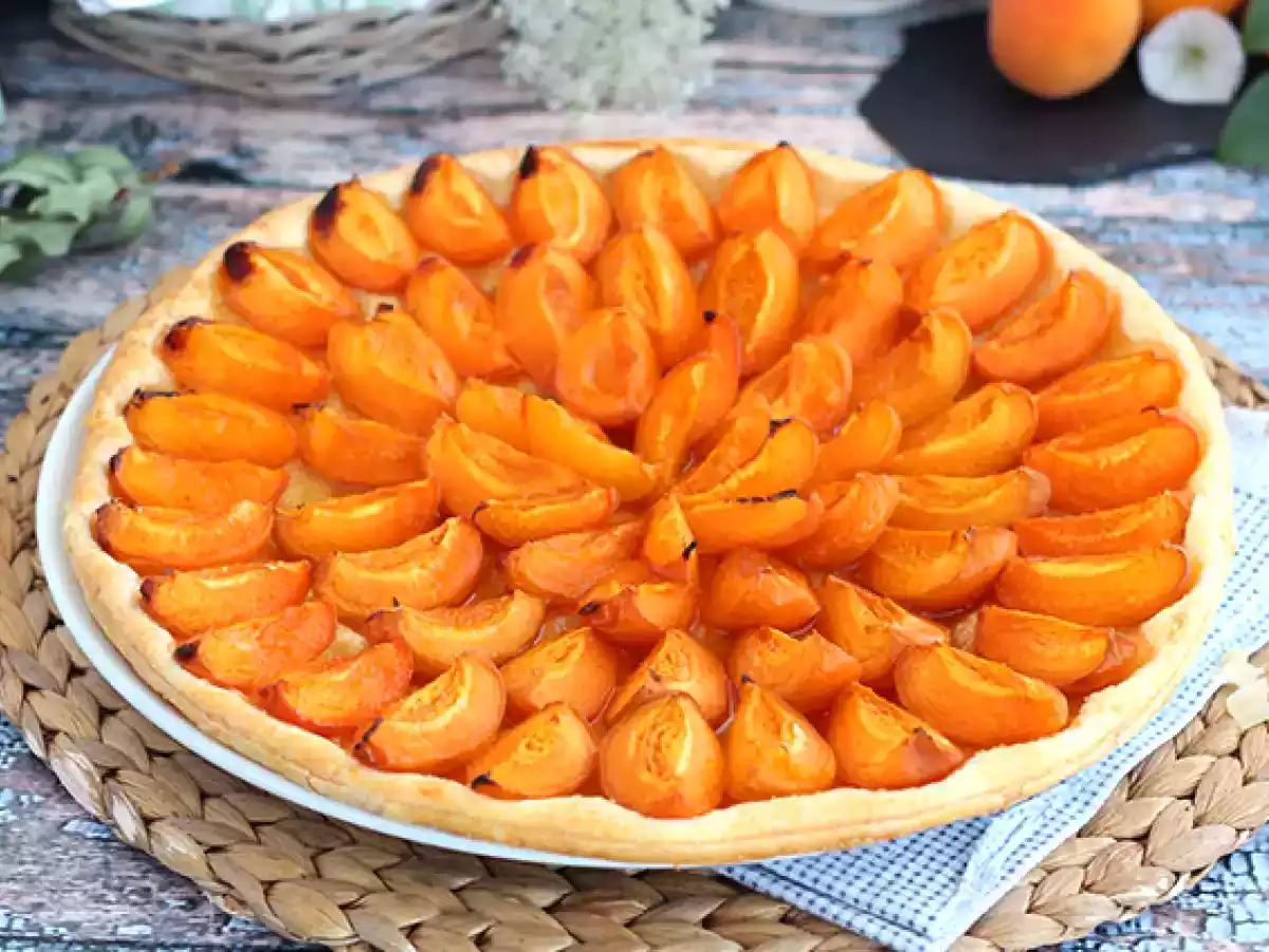Tarte fine aux abricots