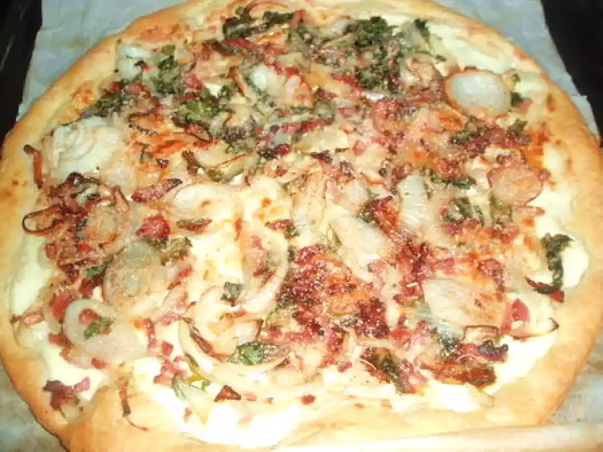 Tarte fine aux blettes et aux lardons