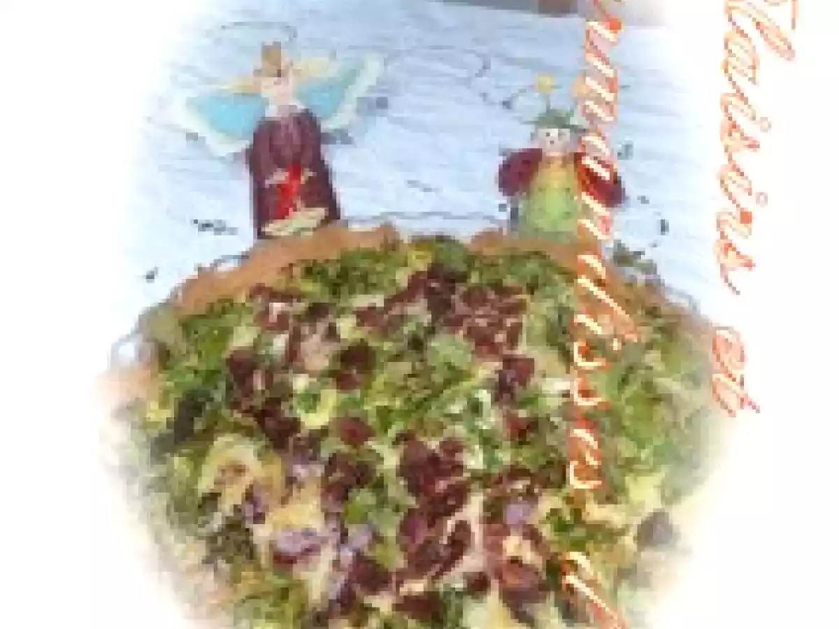 Tarte fine aux cresson et fromage de chèvre