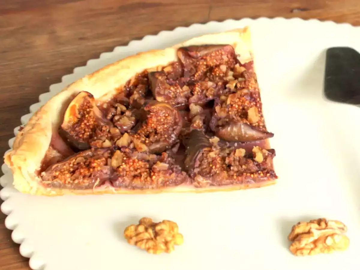 Tarte fine aux figues & noix