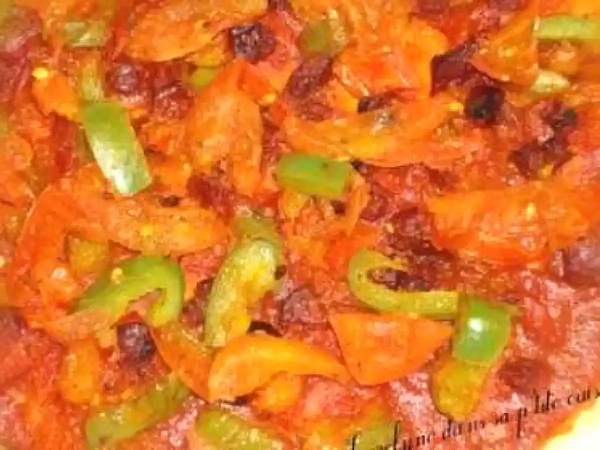 Tarte fine aux légumes du soleil et au chorizo - photo 2