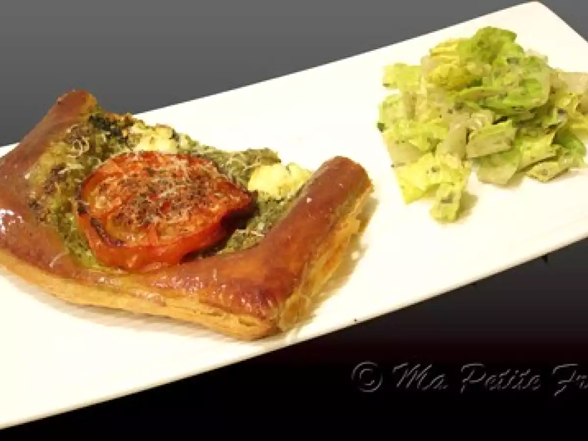 Tarte fine aux Olives Noires et Fromage de Chèvre selon Anthony Sedlak