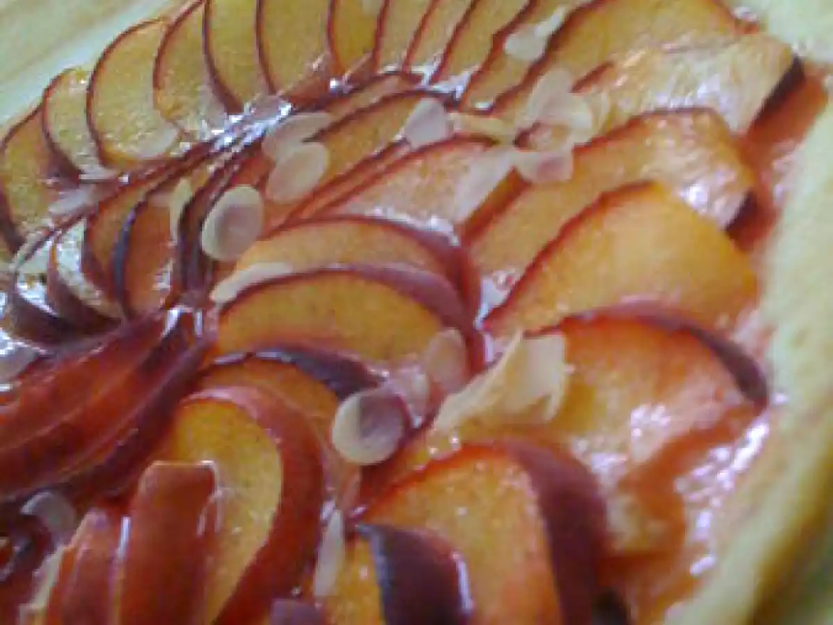 Tarte fine aux pêches - photo 3