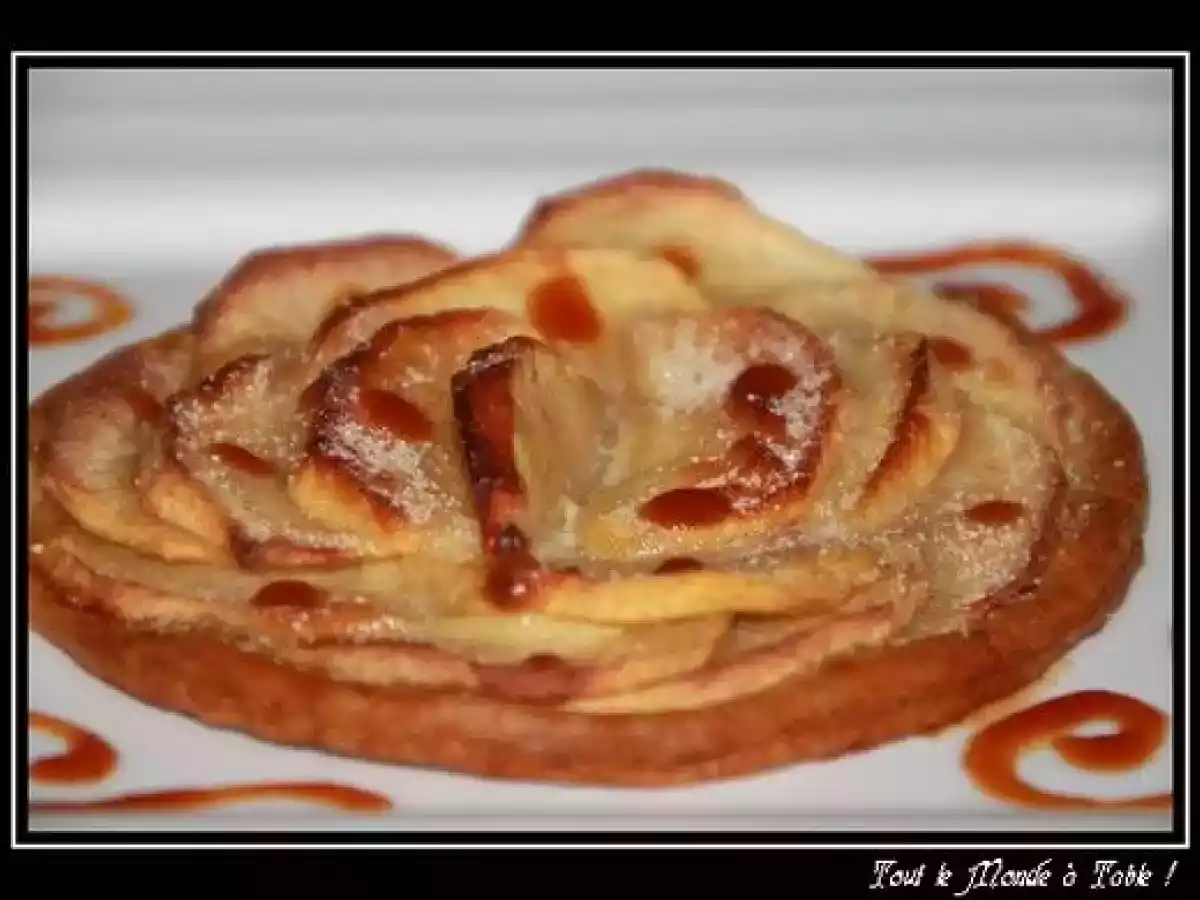 Tarte fine aux pommes et caramel beurre salé