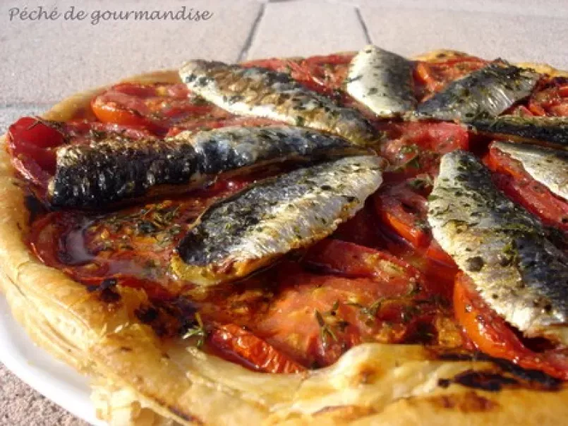 Tarte fine aux tomates et aux filet de sardines fraîches - photo 2