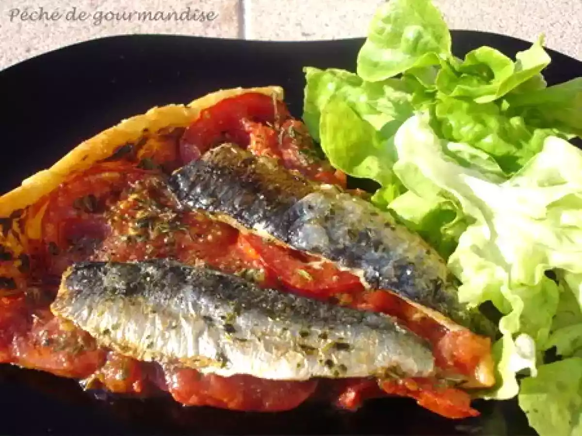 Tarte fine aux tomates et aux filet de sardines fraîches - photo 3