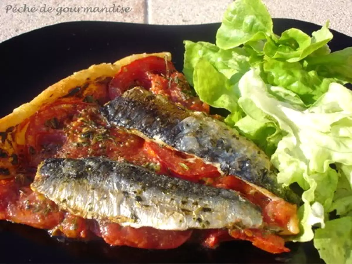 Tarte fine aux tomates et aux filets de sardines fraîches - photo 3