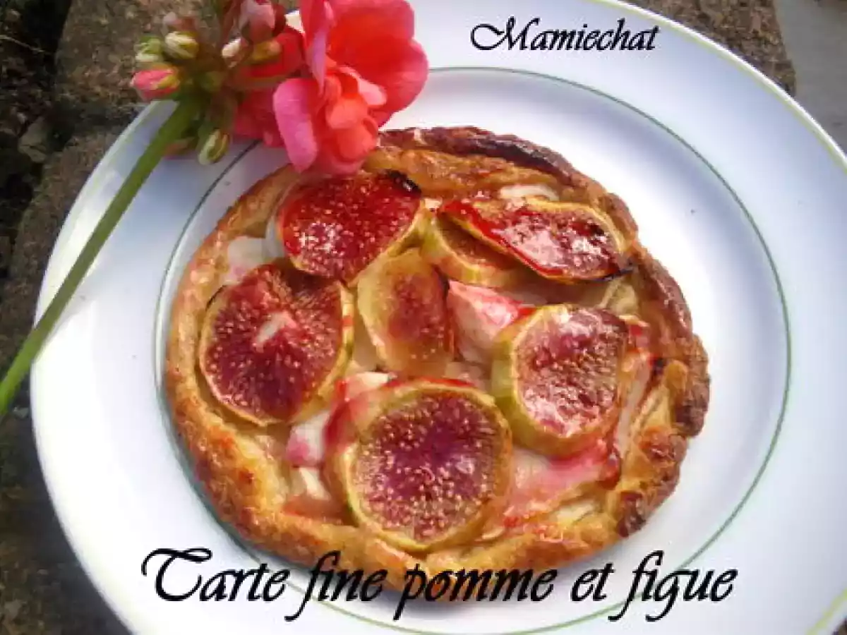 Tarte fine pomme figue