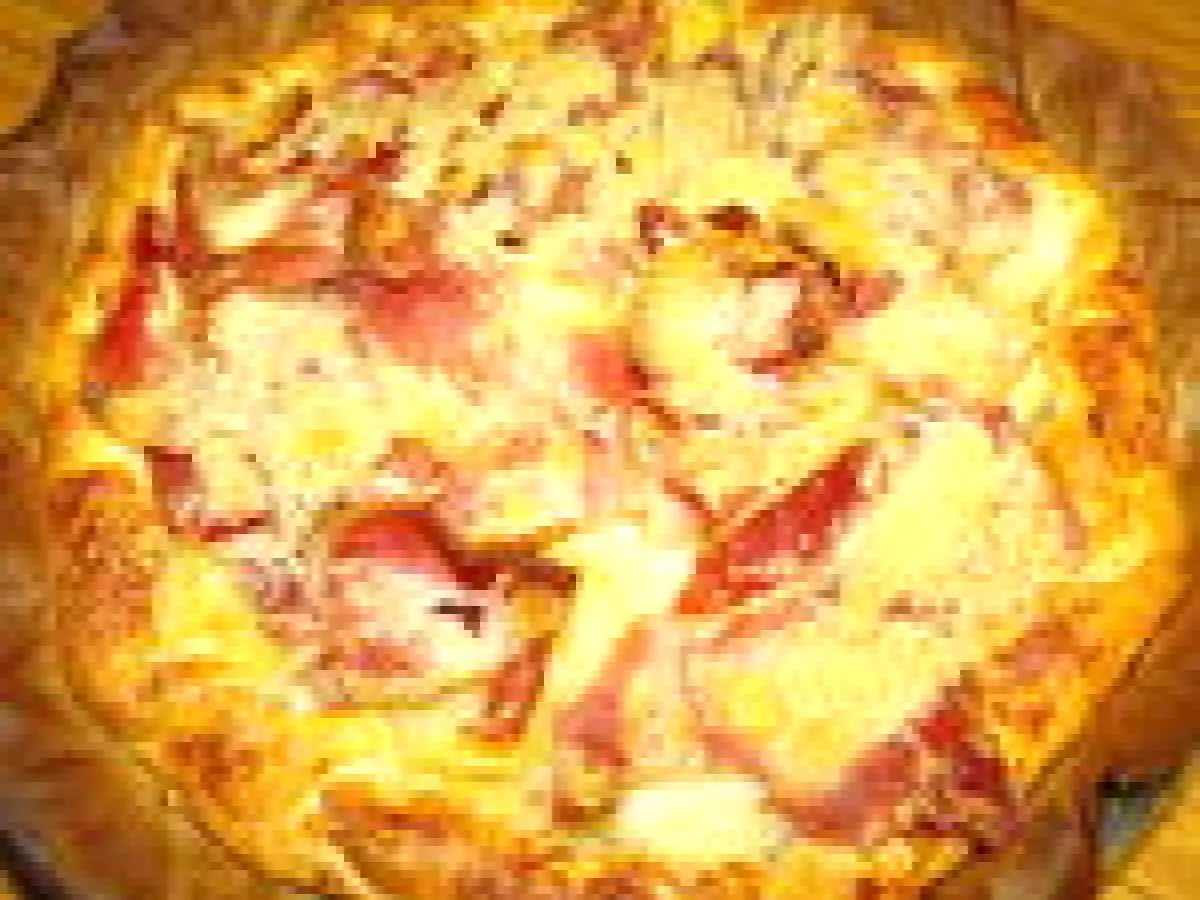 Tarte fine pommes de terre, jambon cru et parmesan - photo 4