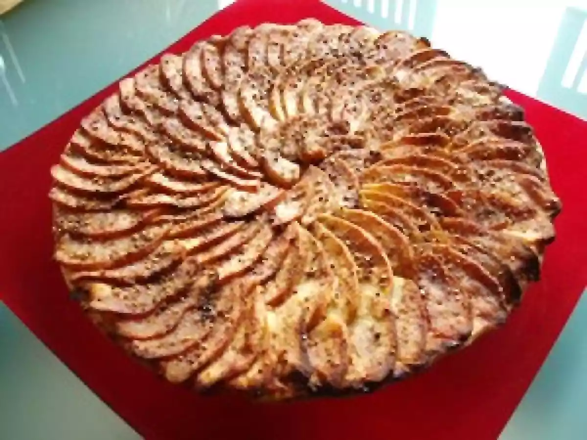 Tarte fine pommes pralin sans croute