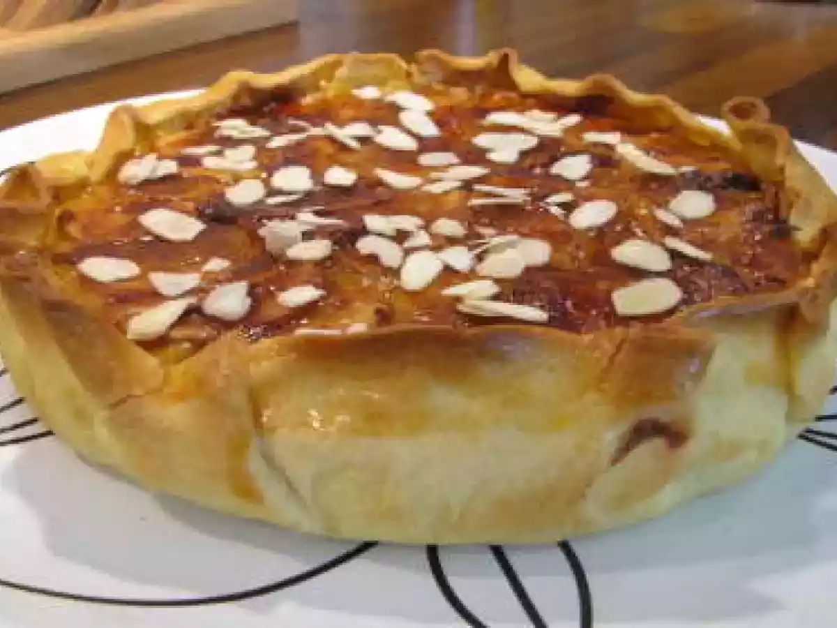 Tarte flan aux pommes et aux épices