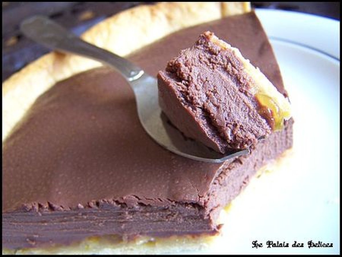 Tarte Fondante Au Chocolat Noir Et Confiture D Abricot Recette Ptitchef