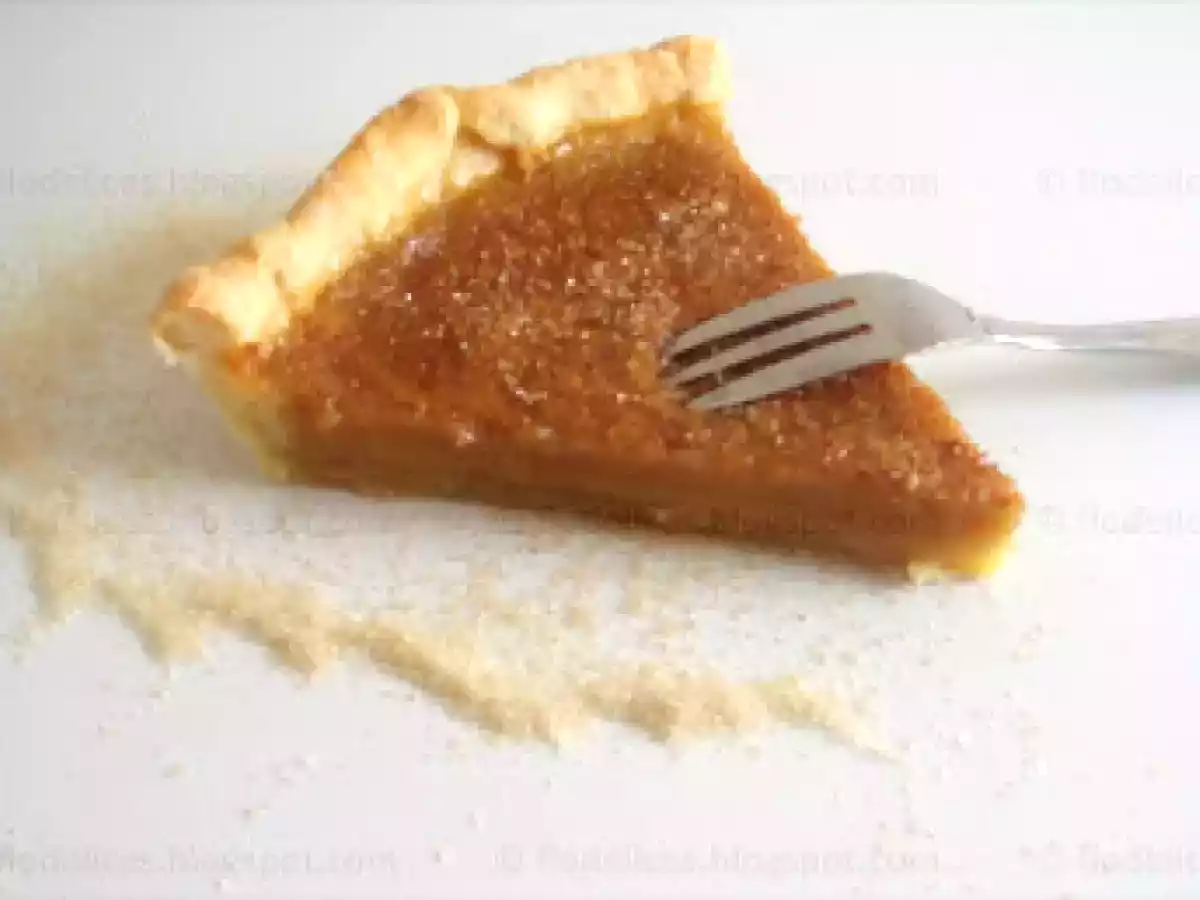 Tarte fondante au sirop d'érable