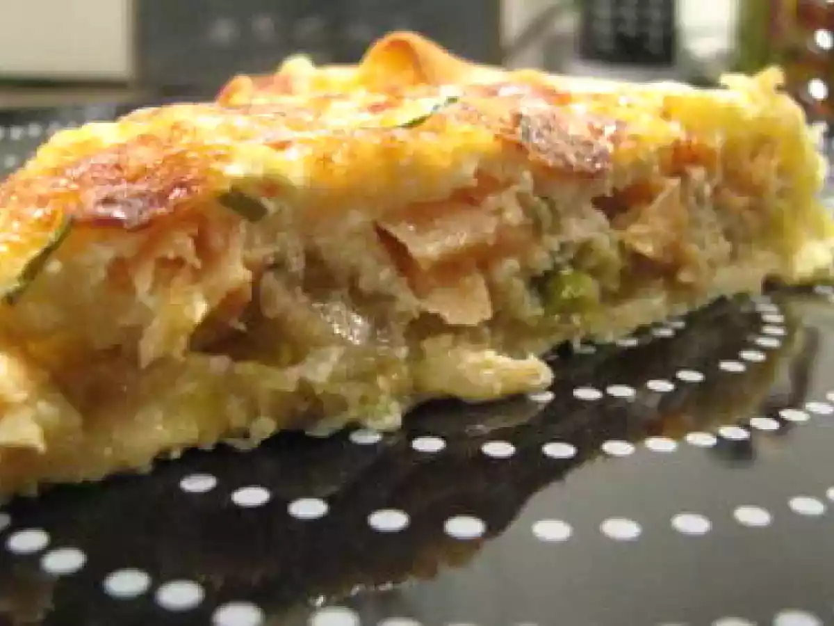 Tarte fondante aux poireaux et saumon fumé - photo 3