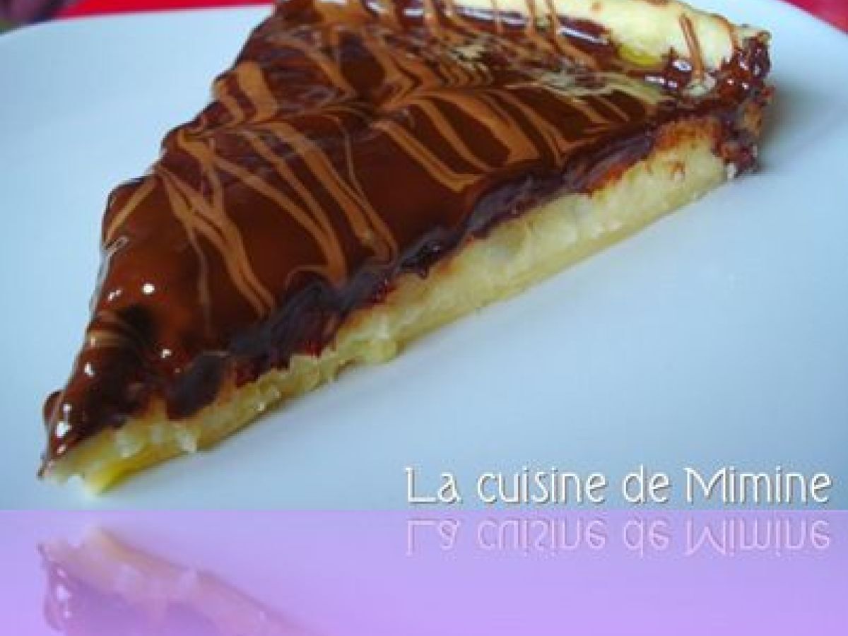 Tarte Fondante La Compote De Poire Sous Couche De Chocolat