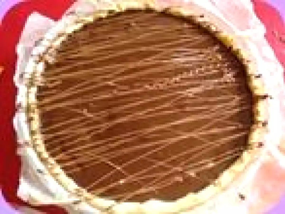 Tarte fondante la compote de poire sous couche de chocolat craquant - photo 2