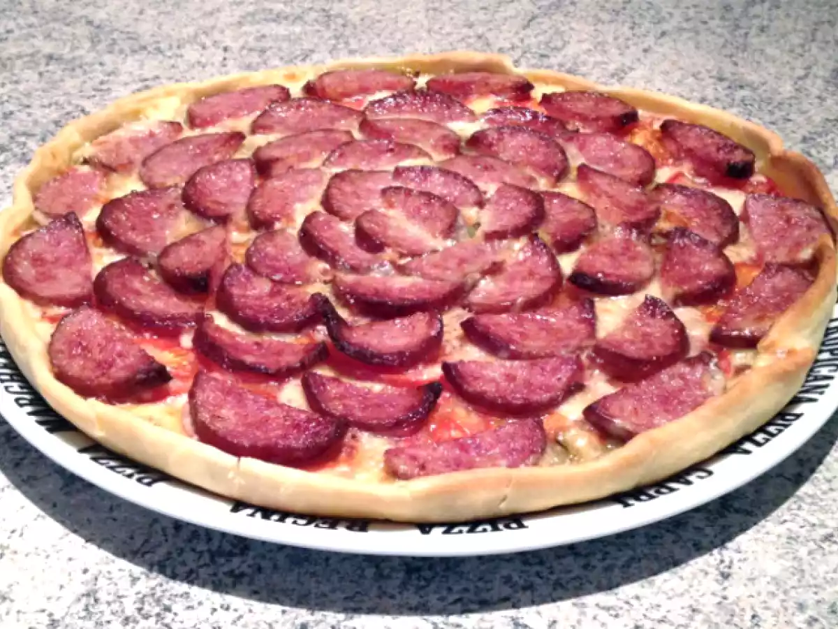 Tarte Franc-Comtoise (Saucisse de Morteau et Cancoillotte)