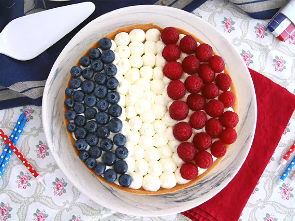 Tarte France bleu blanc rouge