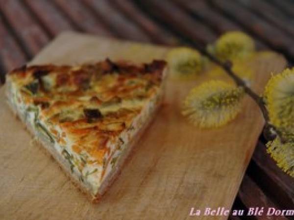 Tarte fromagère à la carotte, aux poireaux et au garam masala