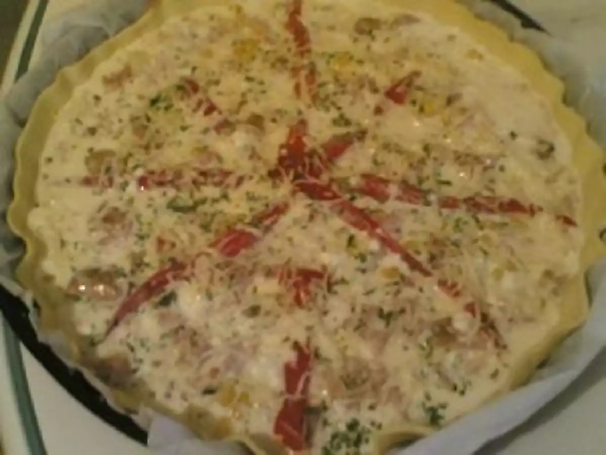 Tarte fruits de mer/ poivrons - photo 2