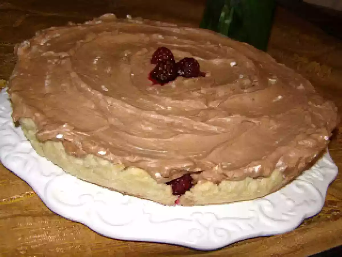 Tarte ganache au chocolat sur lit de mûres