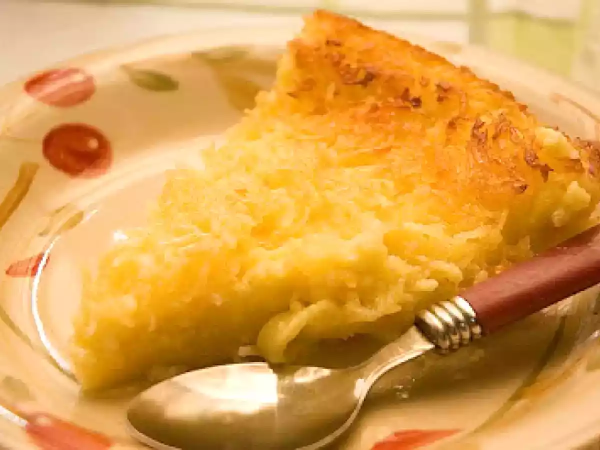 Tarte impossible aux oeufs et au coconut