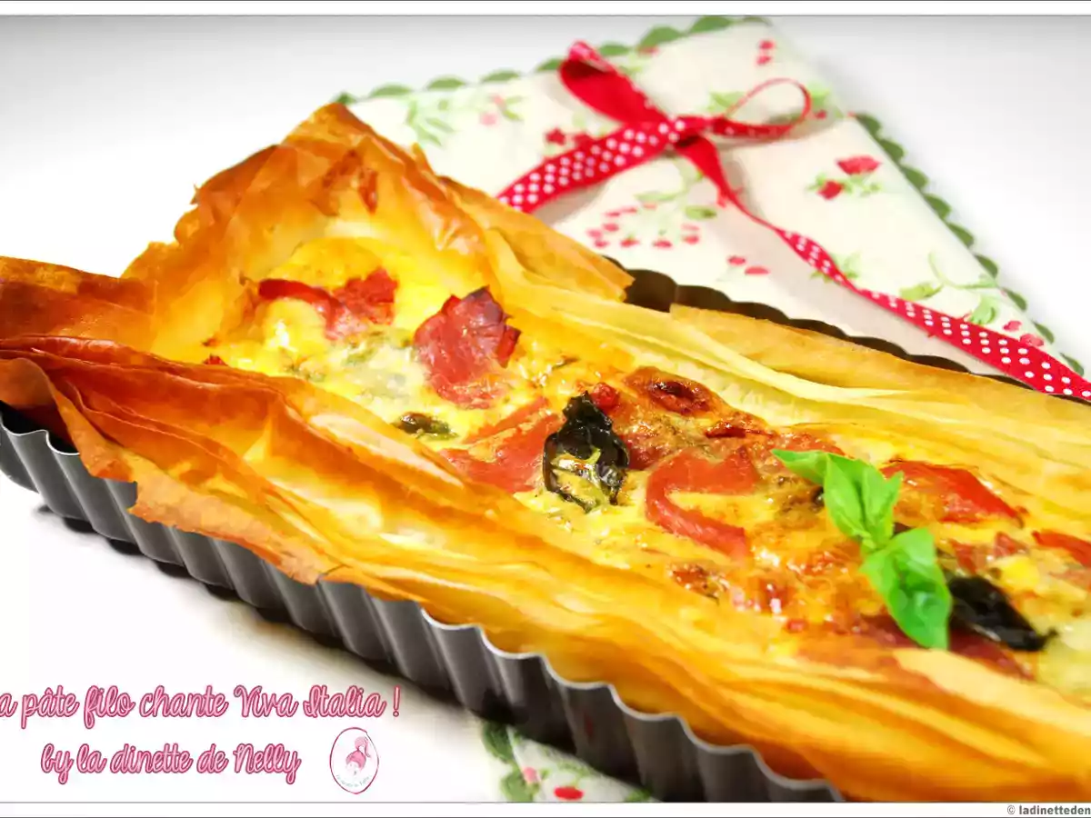 Tarte italienne feuilletée à la pate filo