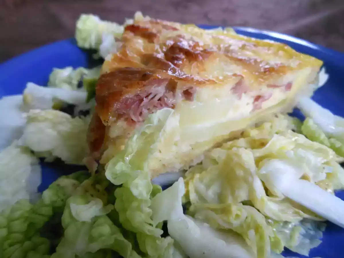 Tarte jambon cru, pommes de terre et parmesan - photo 2