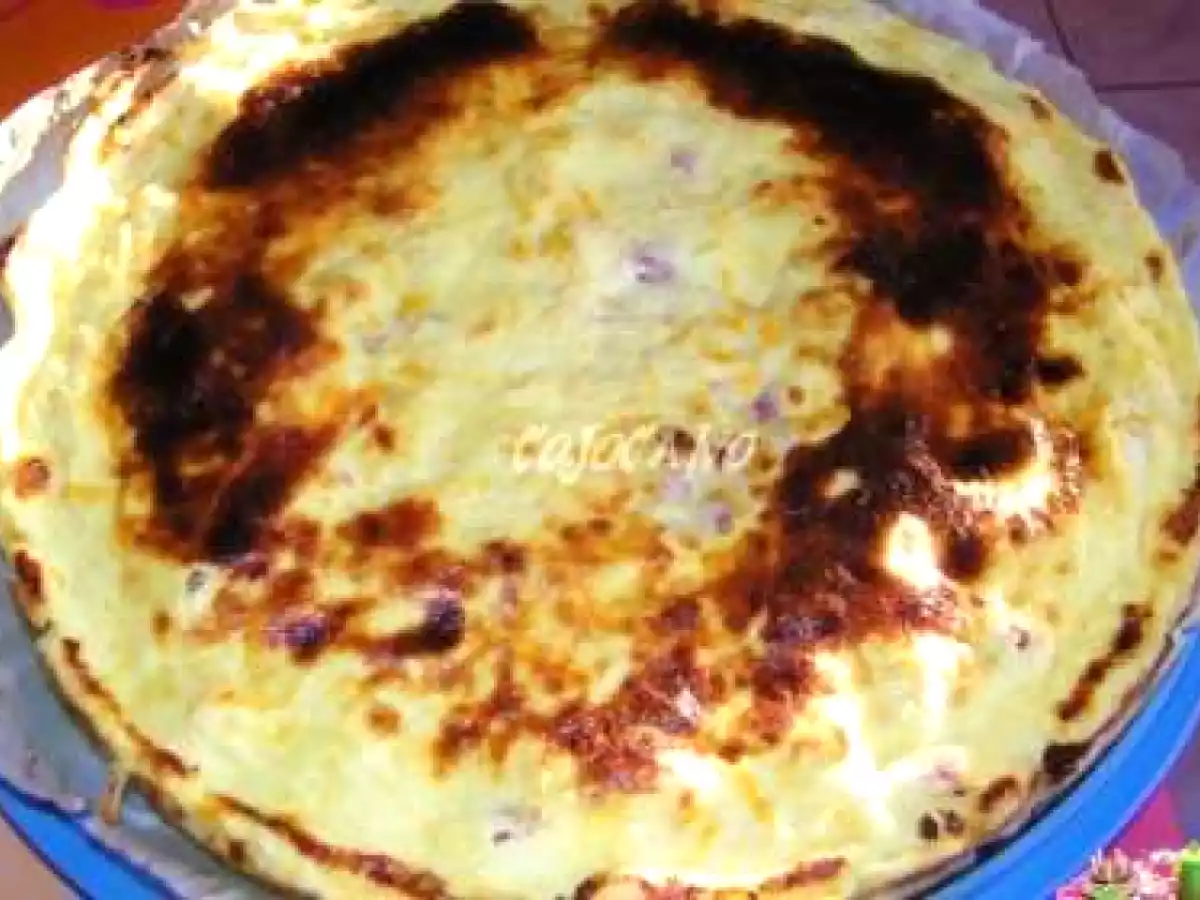 Tarte jambon mimolette