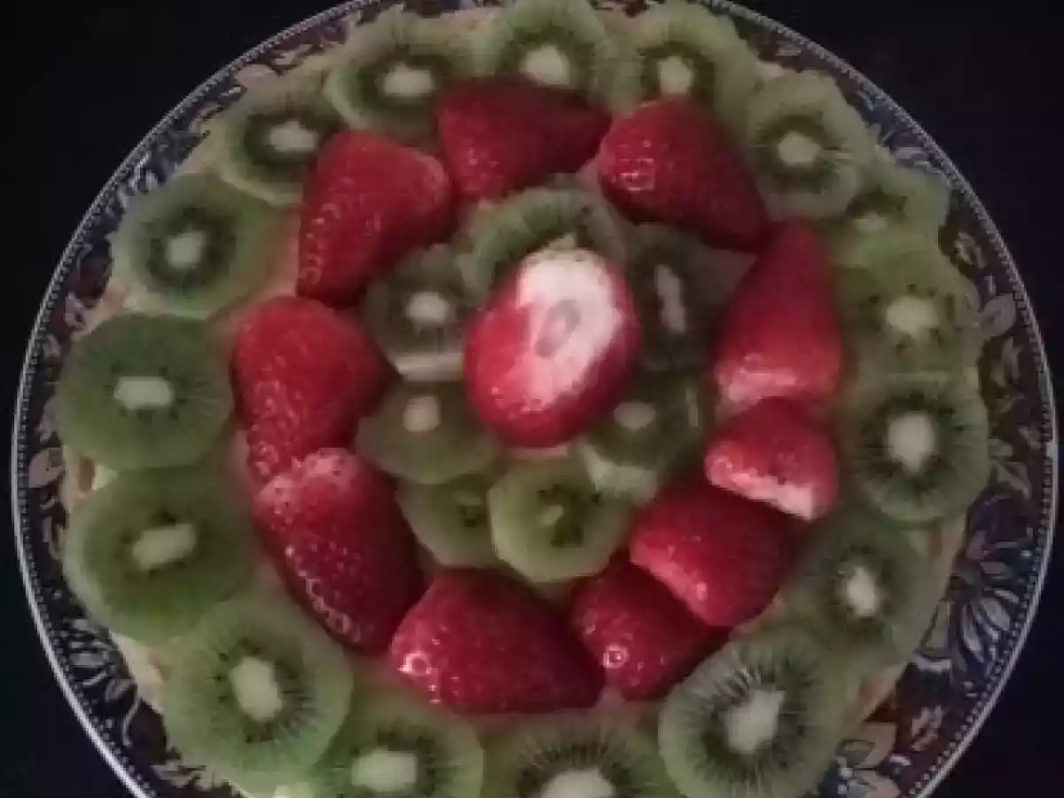 Tarte kiwi fraise (pate sucrée)