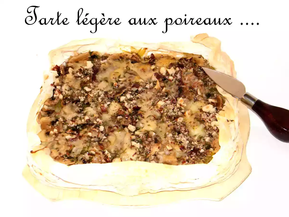 Tarte légère aux poireaux ...