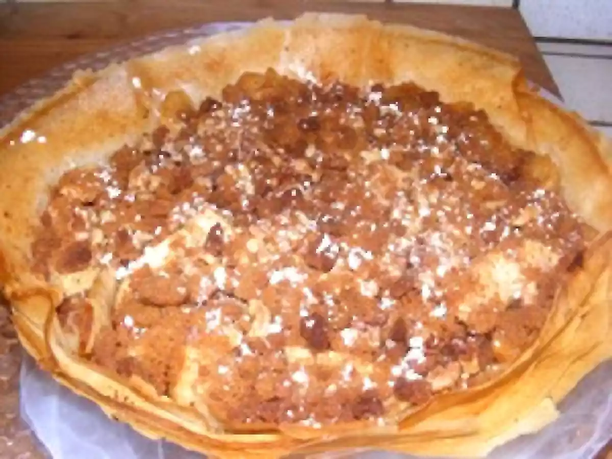 TARTE LÉGÈRE AUX POMMES FAÇON CRUMBLE