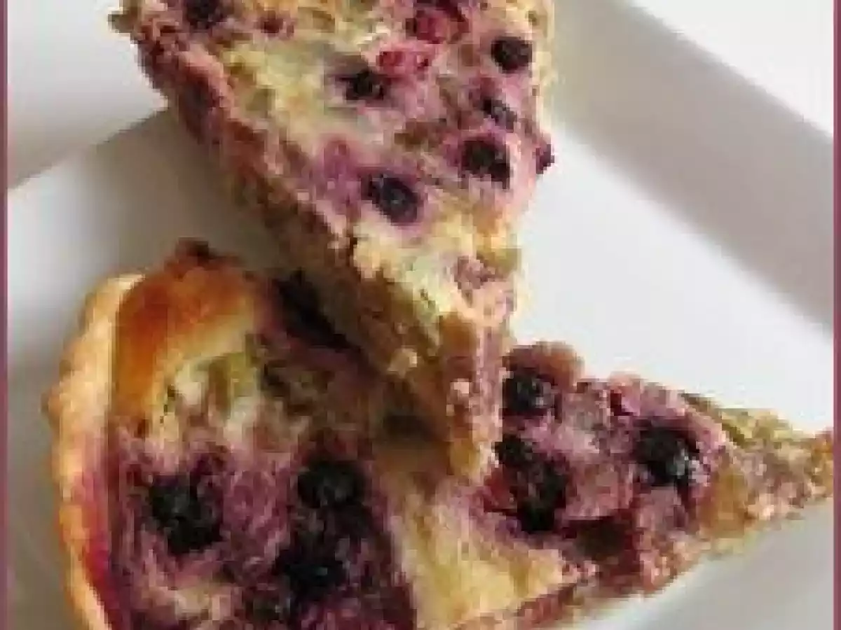 Tarte légère rhubarbe - fruits rouges