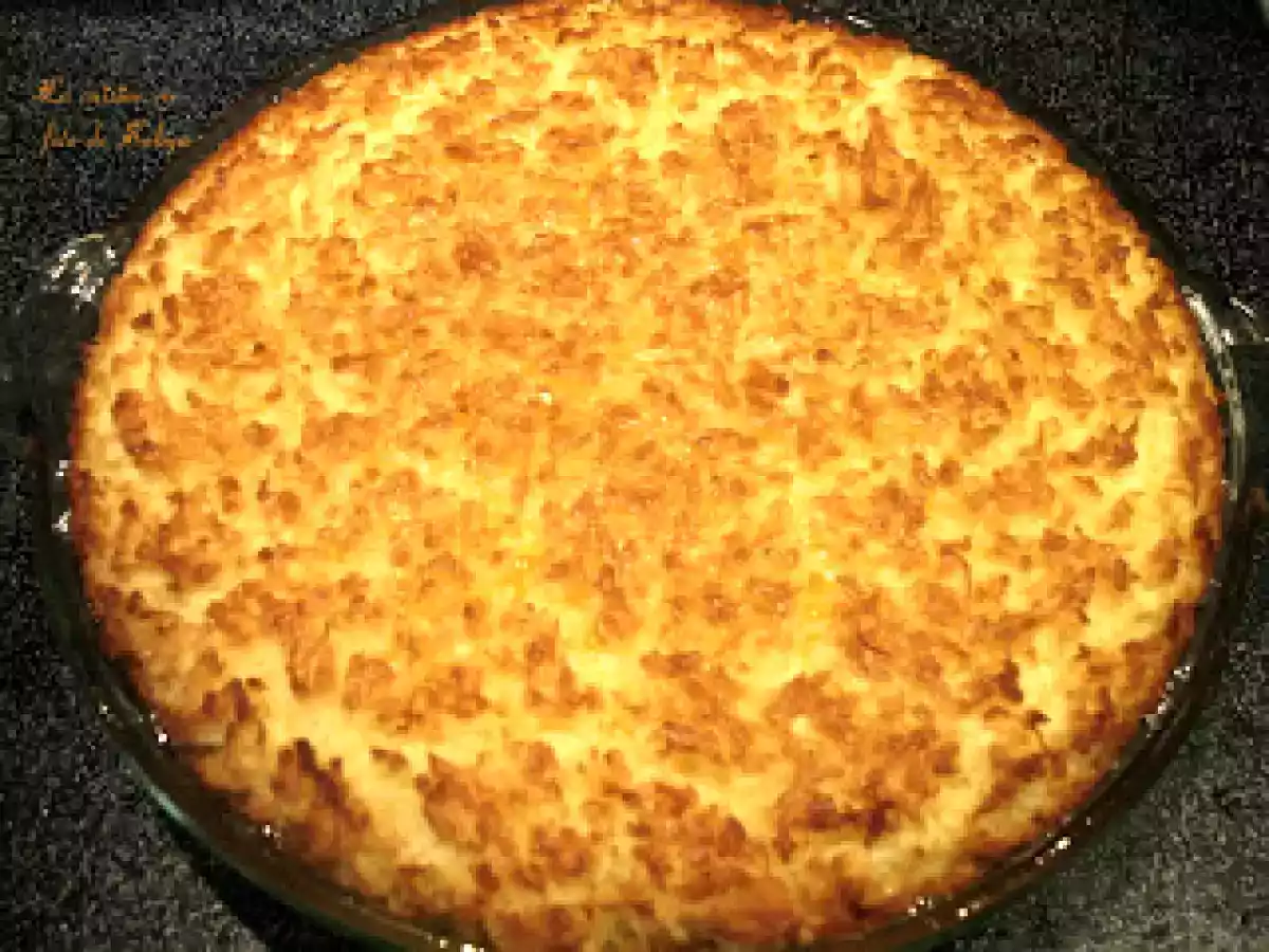 Tarte magique à la noix de coco