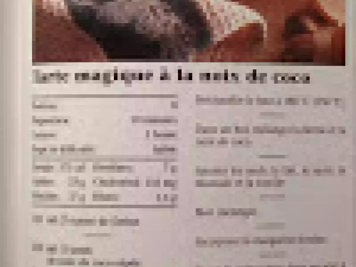 Tarte magique à la noix de coco - photo 3