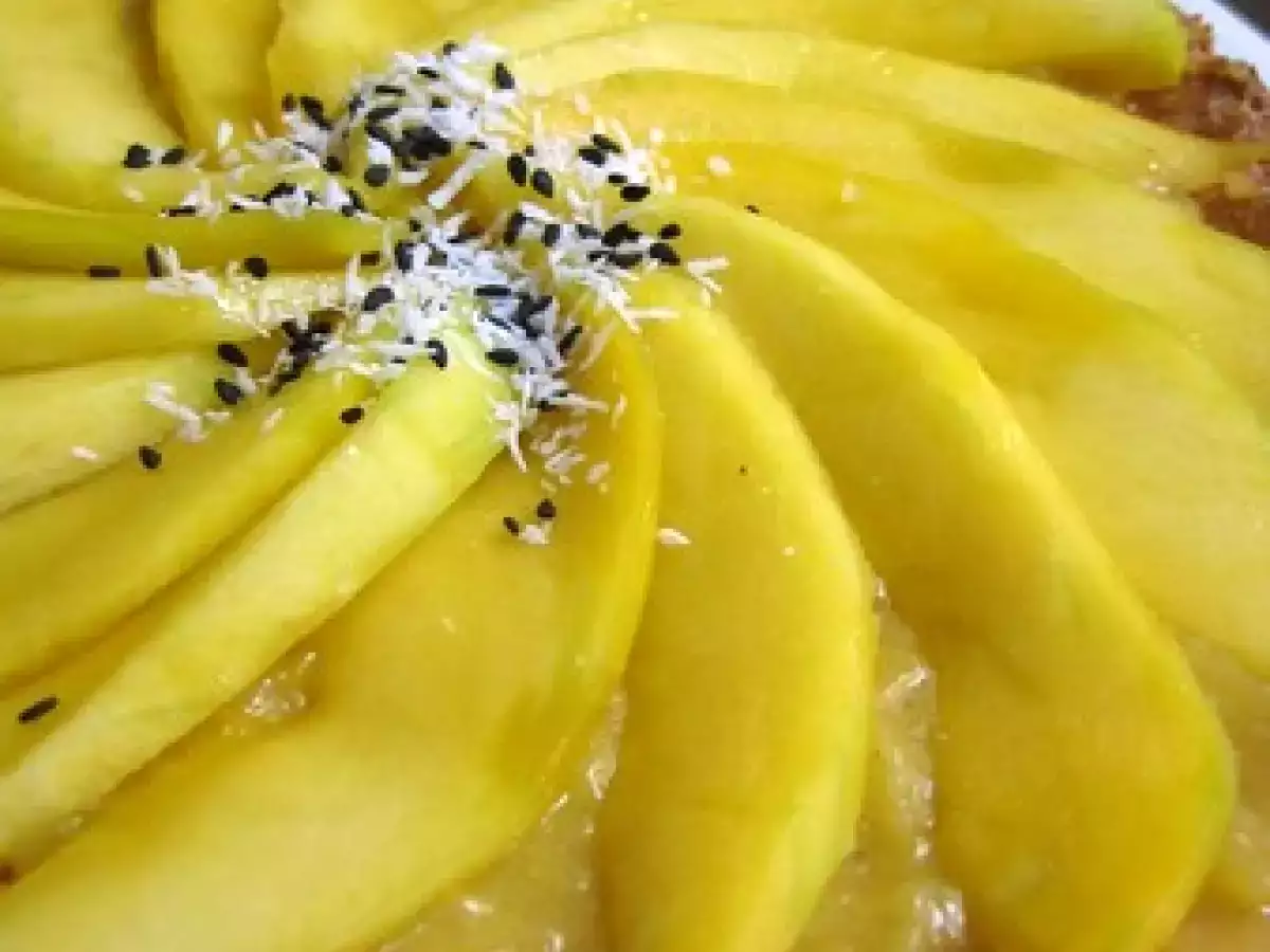 Tarte Mango-Lemon curd sur macaron Coco - photo 5