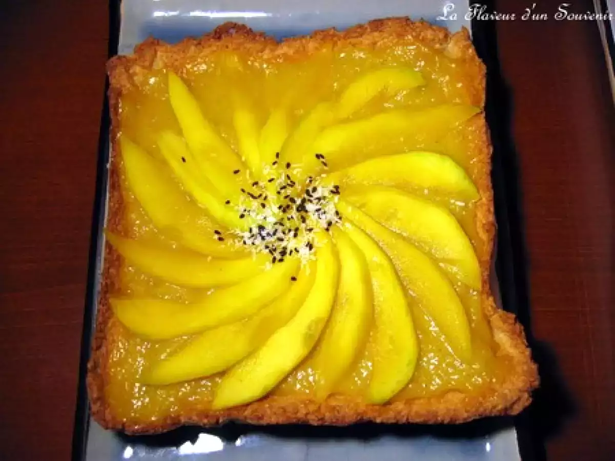 Tarte Mango-Lemon curd sur macaron Coco - photo 6